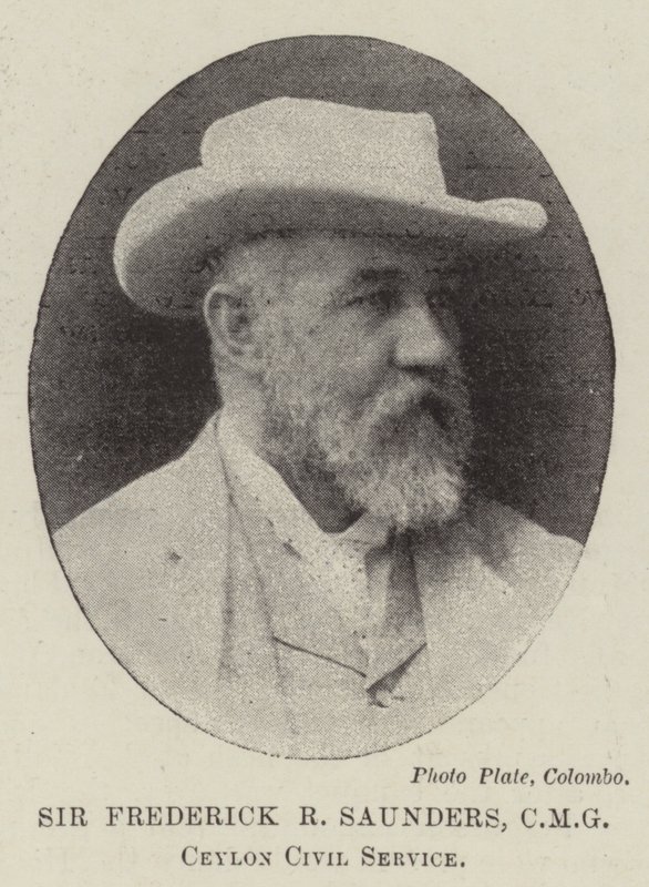 Sir Frederick R. Saunders, CMG, Ceylon Civil Service von English Photographer