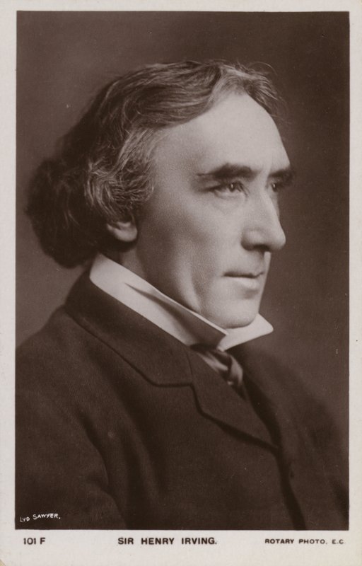 Sir Henry Irving, englischer Bühnenschauspieler von English Photographer