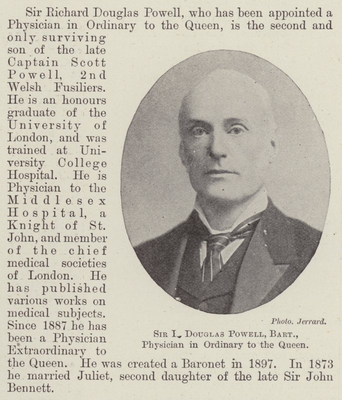 Sir R Douglas Powell, Baronet, Leibarzt der Königin von English Photographer