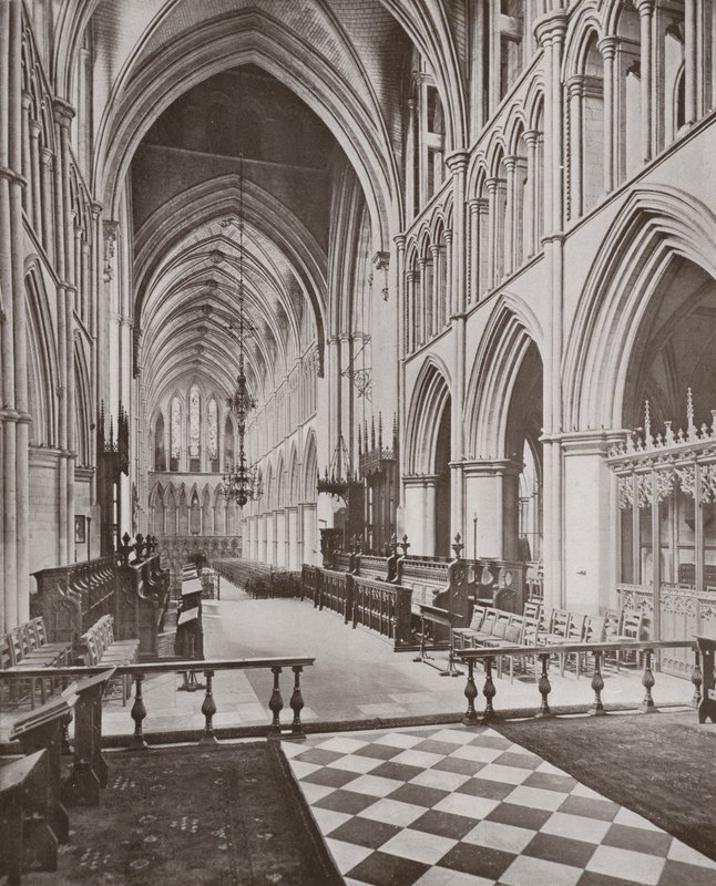 Southwark-Kathedrale, Chor und Schiff, Blick nach Westen von English Photographer