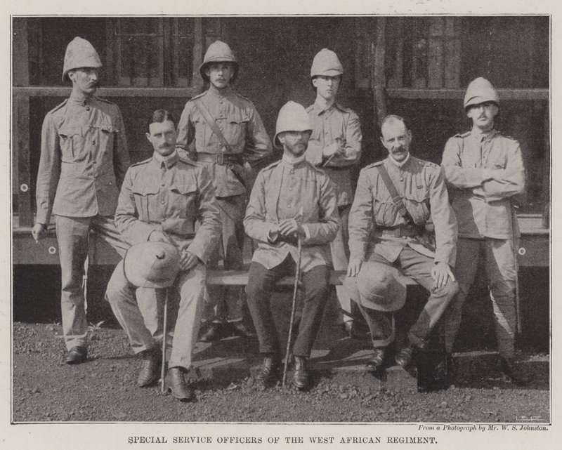Sonderdienstoffiziere des Westafrikanischen Regiments von English Photographer