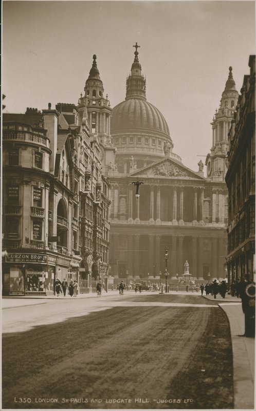 St Pauls Kathedrale und Ludgate Hill, London von English Photographer