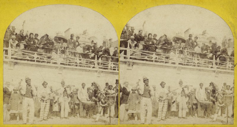 Stereoskopisches Bild des Strandes von Brighton von English Photographer