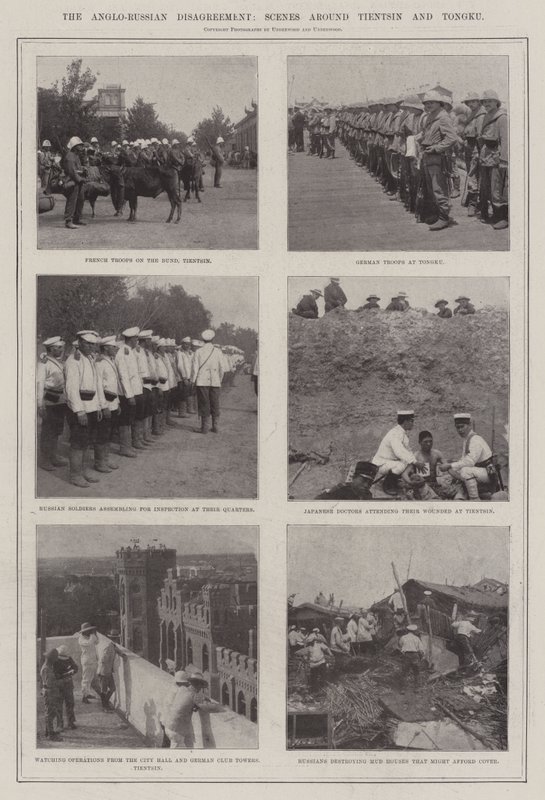 Der anglo-russische Konflikt, Szenen um Tientsin und Tongku von English Photographer