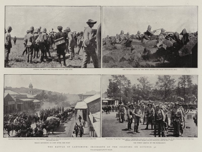 Die Schlacht von Ladysmith, Vorfälle der Kämpfe am 30. Oktober von English Photographer