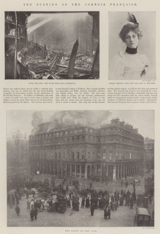 Die Verbrennung der Comédie-Française von English Photographer