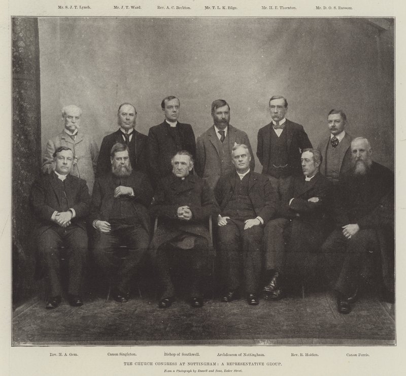 Der Kirchenkongress in Nottingham, eine repräsentative Gruppe von English Photographer
