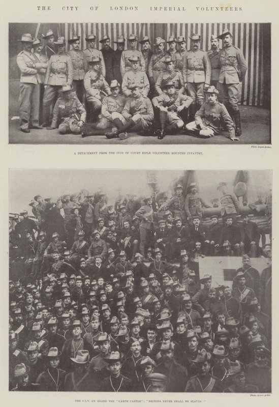 Die City of London Imperial Volunteers von English Photographer