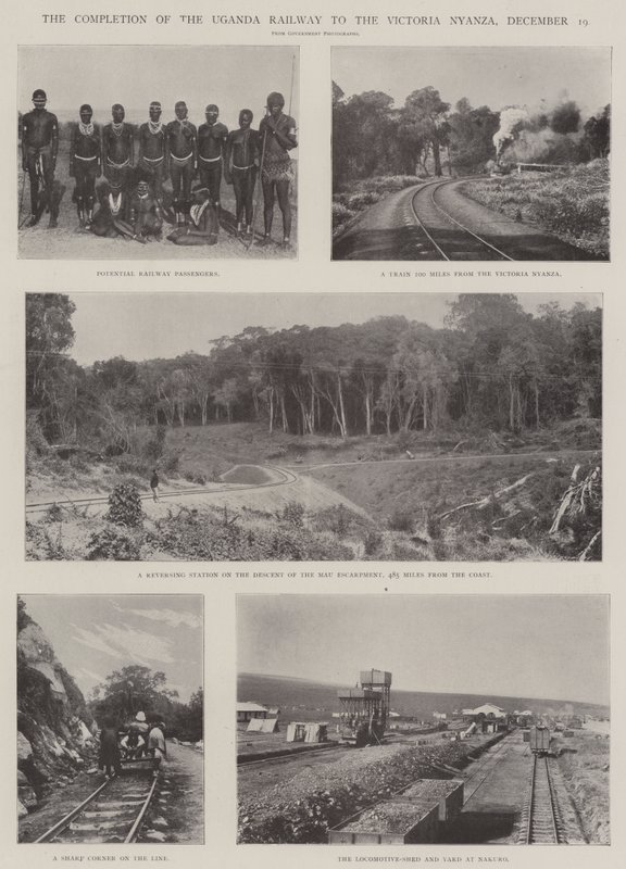 Die Fertigstellung der Uganda-Eisenbahn zum Victoria Nyanza, 19. Dezember von English Photographer