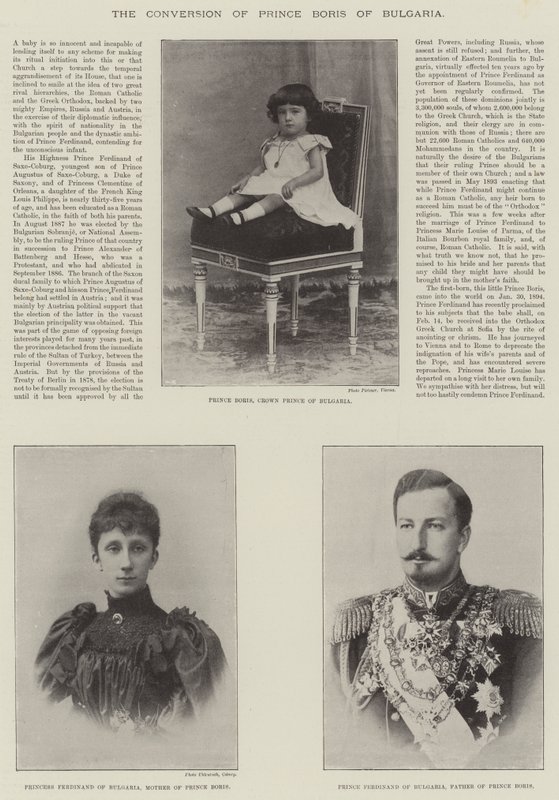 Die Konversion von Prinz Boris von Bulgarien von English Photographer