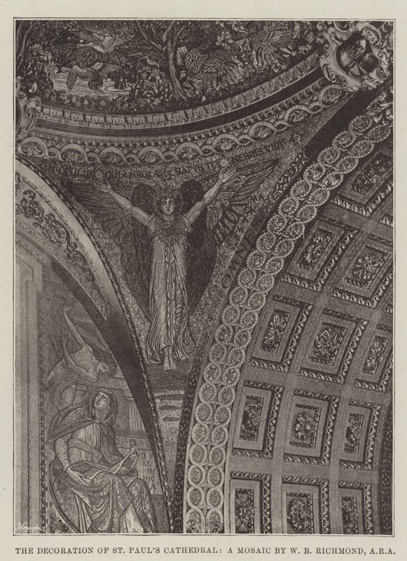 Die Dekoration der St. Pauls Kathedrale, ein Mosaik von W B Richmond, ARA von English Photographer