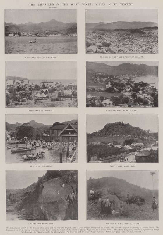 Die Katastrophen in Westindien, Ansichten in St. Vincent von English Photographer