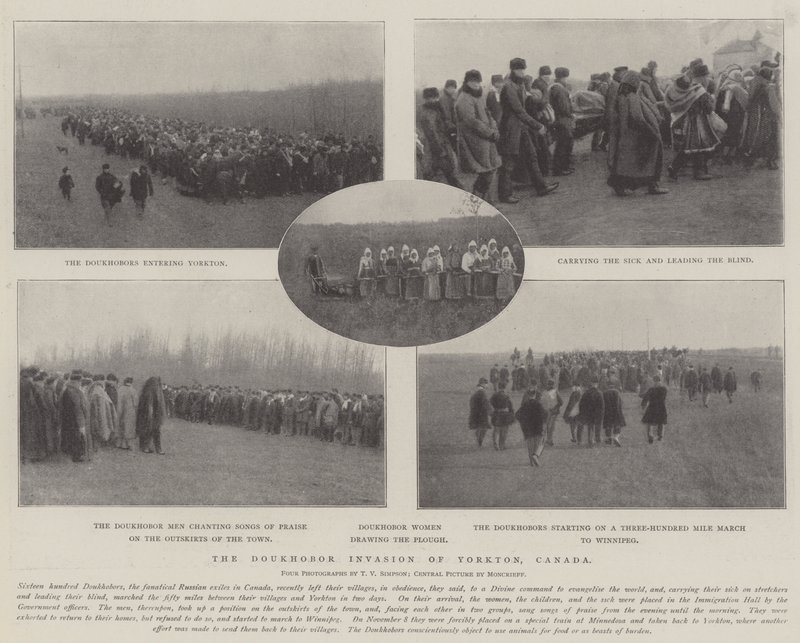 Die Doukhobor-Invasion von Yorkton, Kanada von English Photographer