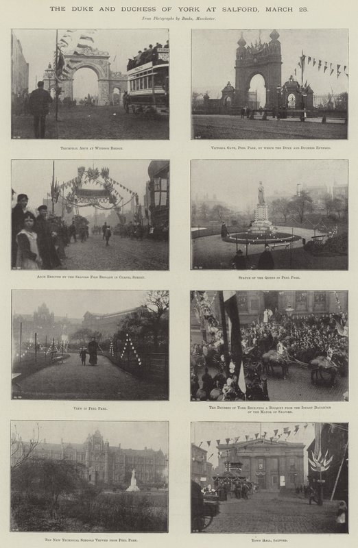 Der Herzog und die Herzogin von York in Salford, 25. März von English Photographer