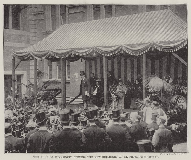 Der Herzog von Connaught eröffnet die neuen Gebäude des St. Thomas-Krankenhauses von English Photographer