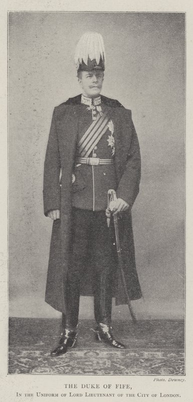Der Herzog von Fife, in der Uniform des Lord Lieutenant der City of London von English Photographer