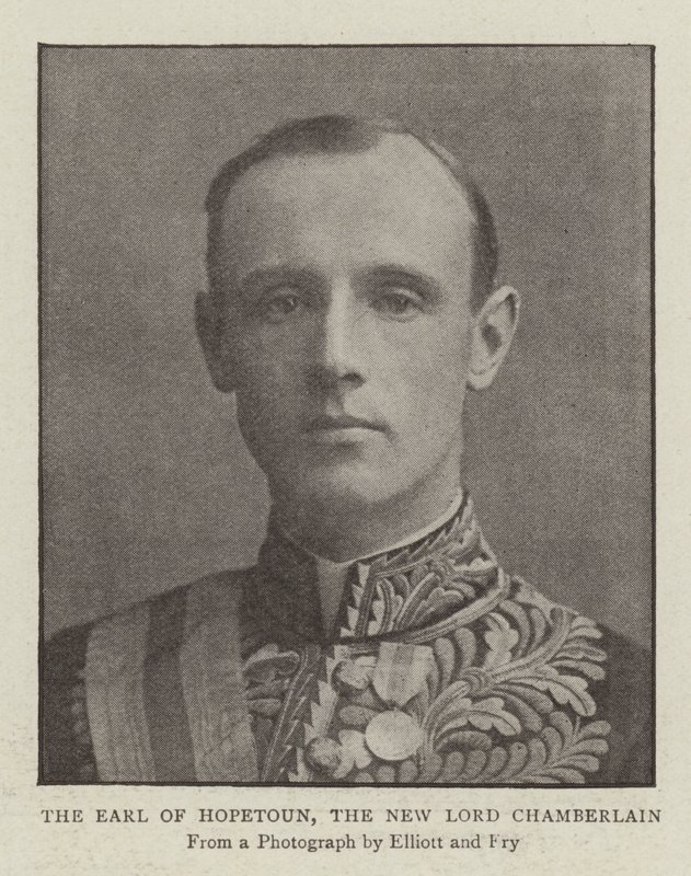 Der Earl of Hopetoun, der neue Lord Chamberlain von English Photographer