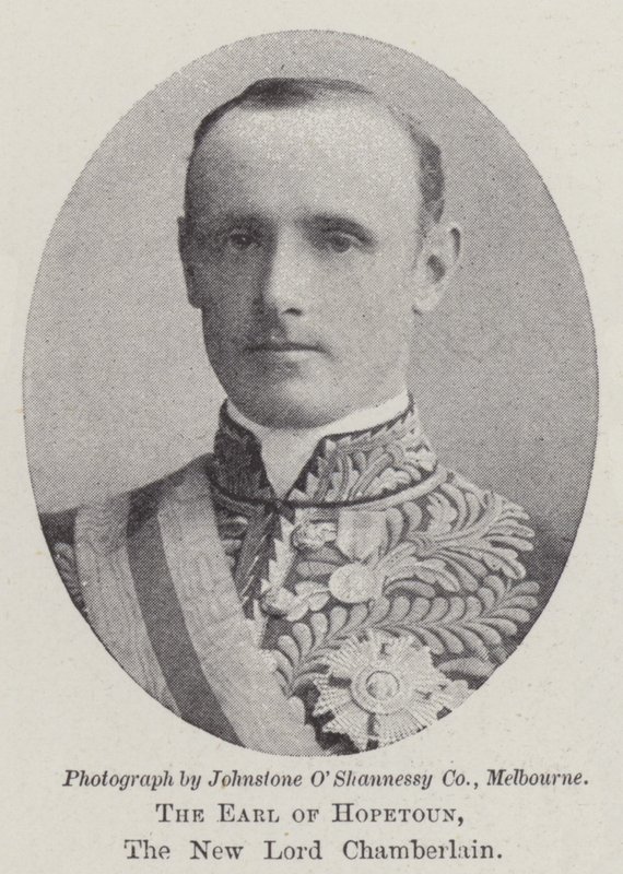 Der Earl of Hopetoun, der neue Lord Chamberlain von English Photographer