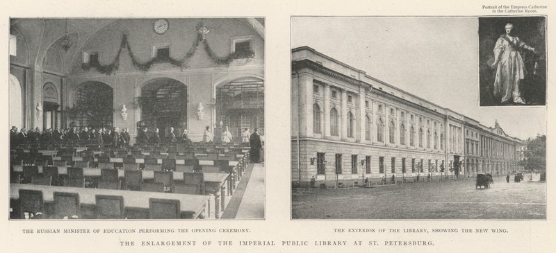 Die Erweiterung der Kaiserlichen Öffentlichen Bibliothek in St. Petersburg von English Photographer