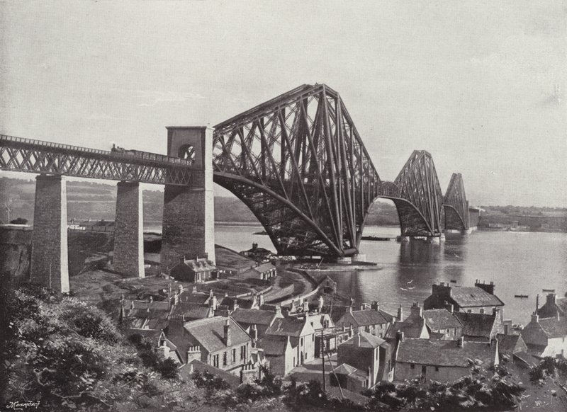 Die Forth-Brücke, von North Queensferry von English Photographer