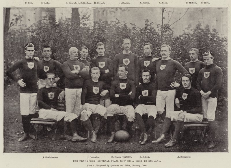 Das Frankfurter Fußballteam, jetzt zu Besuch in England von English Photographer