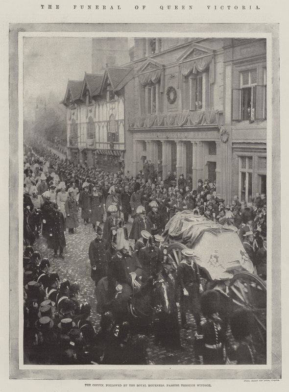 Das Begräbnis von Königin Victoria von English Photographer