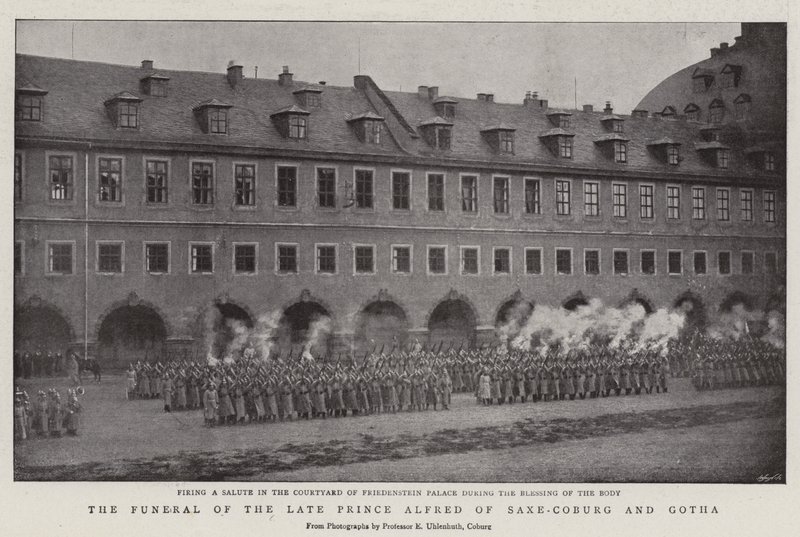 Die Beerdigung des verstorbenen Prinzen Alfred von Sachsen-Coburg und Gotha von English Photographer