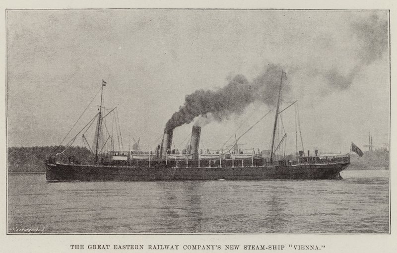 Das neue Dampfschiff der Great Eastern Railway Company, Wien von English Photographer