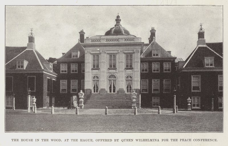 Das Haus im Wald in Den Haag, angeboten von Königin Wilhelmina für die Friedenskonferenz von English Photographer