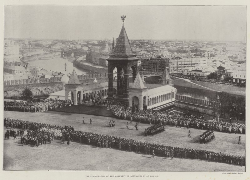 Die Einweihung des Denkmals von Alexander II. in Moskau von English Photographer