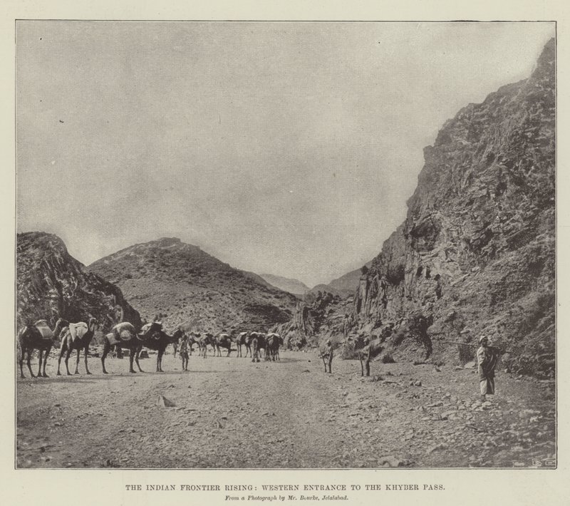 Der indische Grenzaufstand, westlicher Eingang zum Khyber-Pass von English Photographer