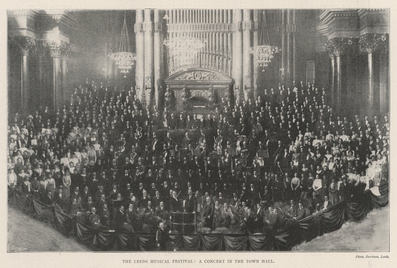 Das Leeds Musikfestival, ein Konzert im Rathaus von English Photographer