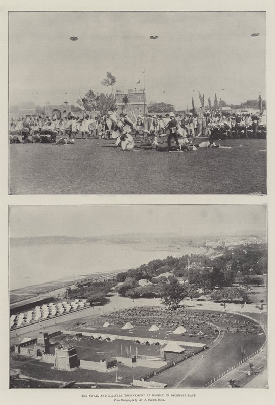 Das Marine- und Militärturnier in Bombay im letzten Dezember von English Photographer