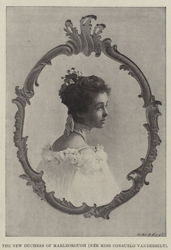 Die neue Herzogin von Marlborough (geb. Miss Consuelo Vanderbilt) von English Photographer