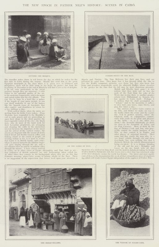 Die neue Epoche in der Geschichte von Vater Niles, Szenen in Kairo von English Photographer