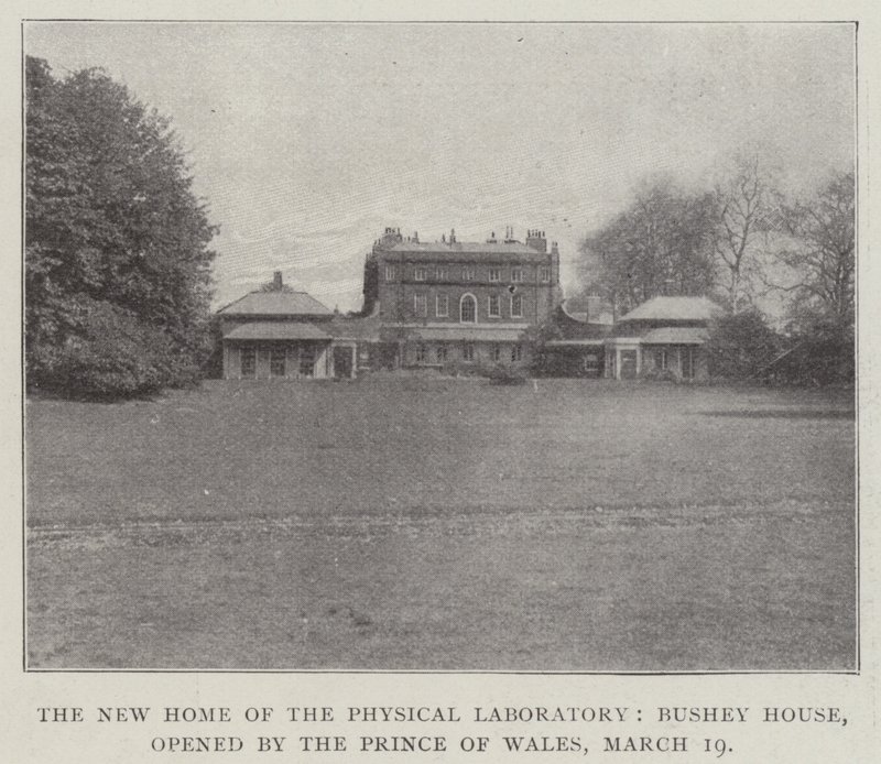 Das neue Zuhause des Physikalischen Labors, Bushey House, eröffnet vom Prinzen von Wales, 19. März von English Photographer