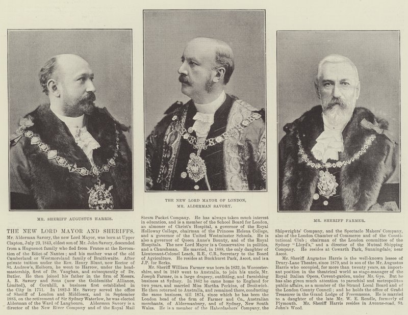Der neue Lord Mayor und die Sheriffs von English Photographer