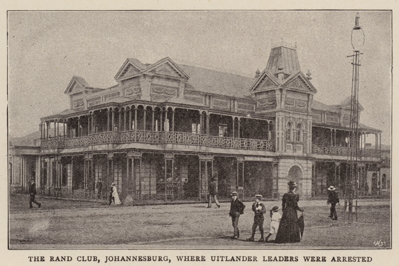 Der Rand Club, Johannesburg, wo Uitlander-Führer verhaftet wurden von English Photographer
