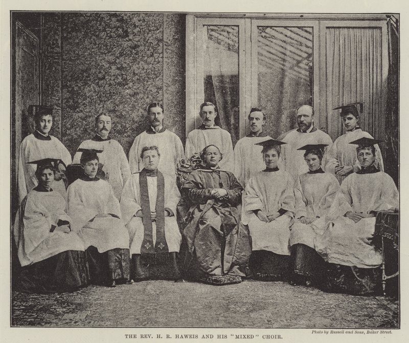 Der Reverend H. R. Haweis und sein gemischter Chor von English Photographer