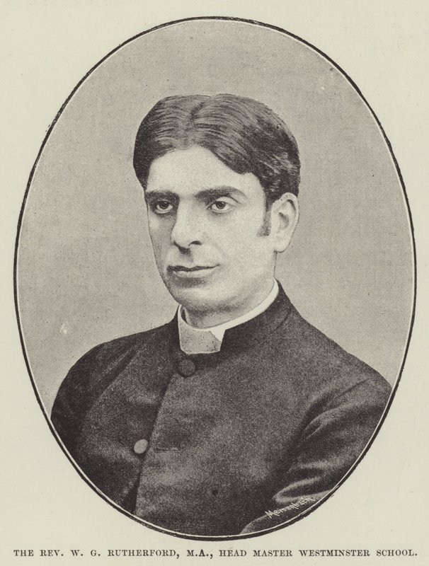 Der Reverend W G Rutherford, MA, Schulleiter der Westminster School von English Photographer
