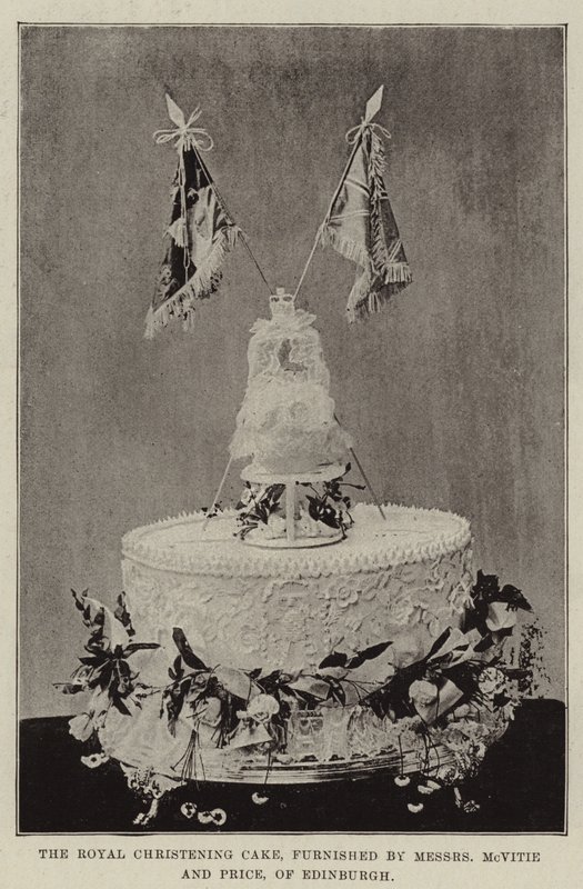 Die königliche Tauftorte, bereitgestellt von Messers McVitie und Price, aus Edinburgh von English Photographer