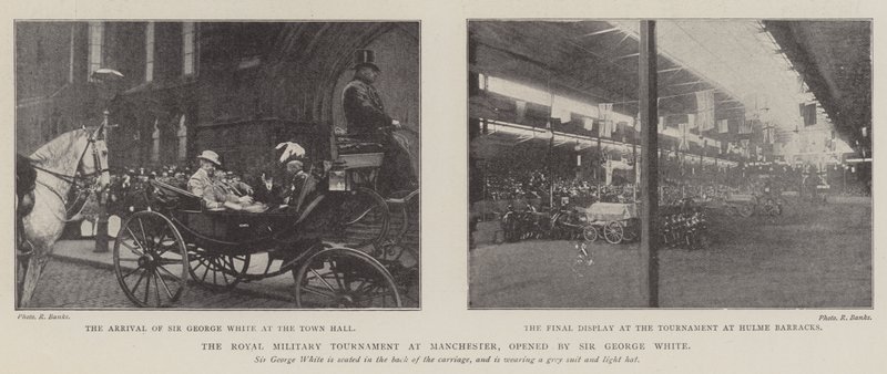 Das königliche Militärturnier in Manchester, eröffnet von Sir George White von English Photographer