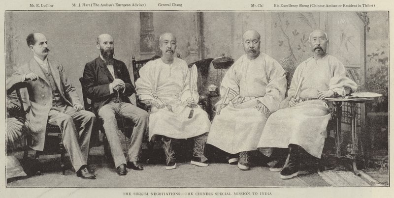 Die Sikkim-Verhandlungen, die chinesische Sondermission nach Indien von English Photographer