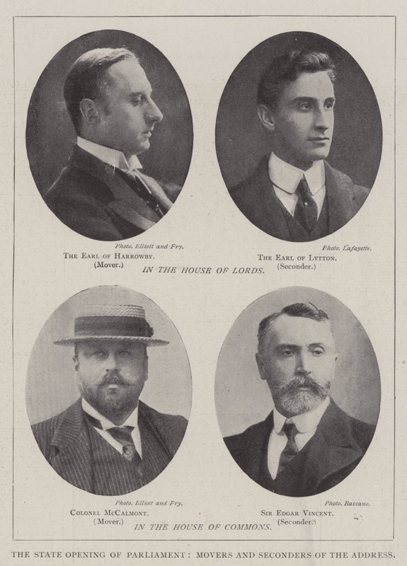 Die feierliche Eröffnung des Parlaments, Antragsteller und Unterstützer der Ansprache von English Photographer