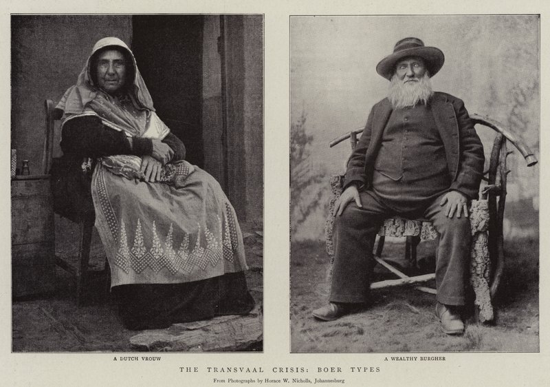 Die Transvaal-Krise, Buren-Typen von English Photographer