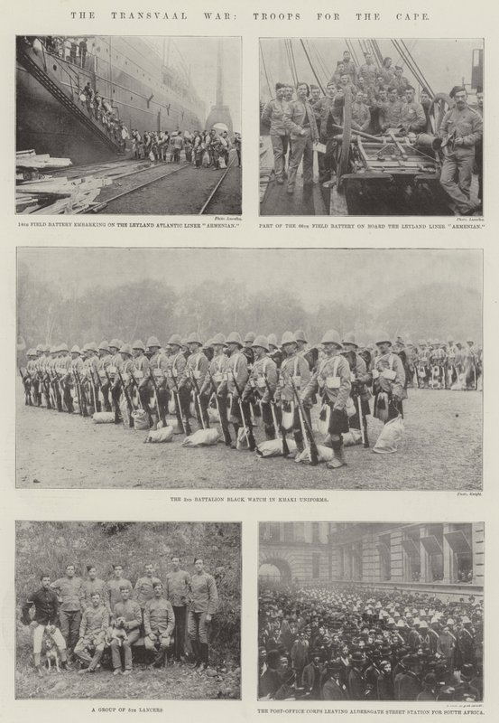 Der Transvaal-Krieg, Truppen für das Kap von English Photographer