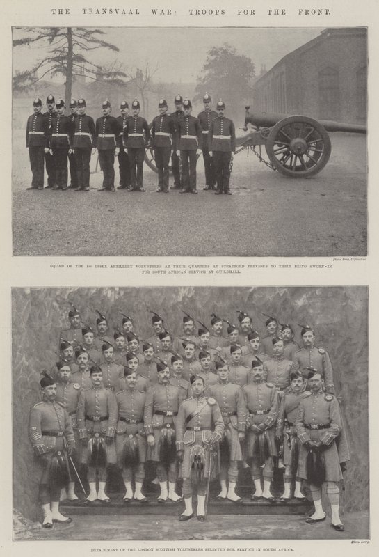 Der Transvaal-Krieg, Truppen für die Front von English Photographer