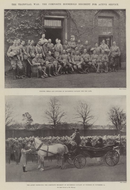 Der Transvaal-Krieg, das Composite Household Regiment für den aktiven Dienst von English Photographer