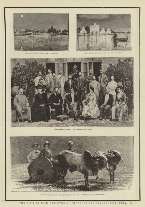 Der Besuch von HRH dem Herzog von Clarence und Avondale in Indien, 1890 von English Photographer