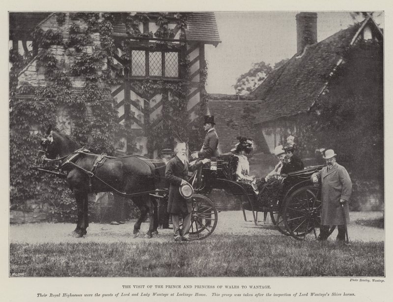 Der Besuch des Prinzen und der Prinzessin von Wales in Wantage von English Photographer